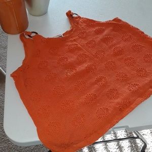 Women's pretty knit-like tank top